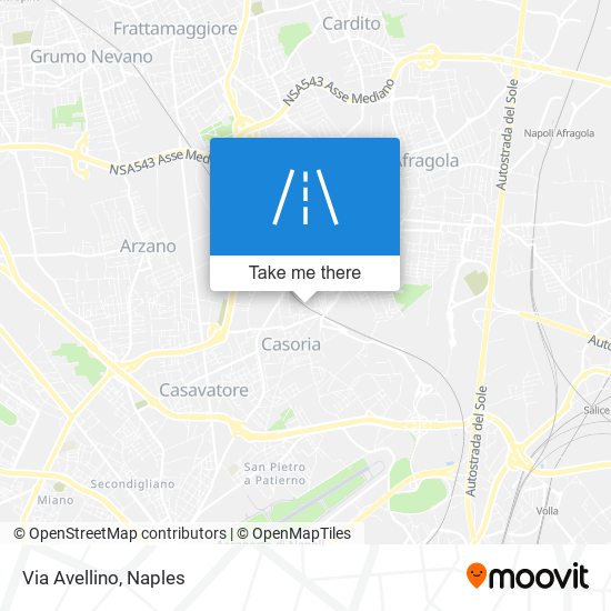 Via Avellino map