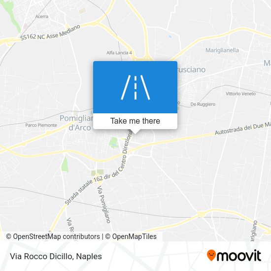 Via Rocco Dicillo map