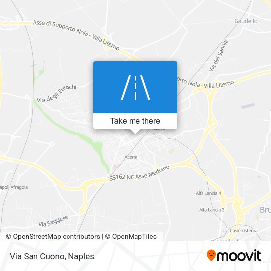 Via San Cuono map