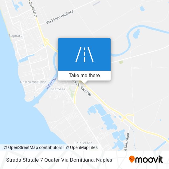 Strada Statale 7 Quater Via Domitiana map