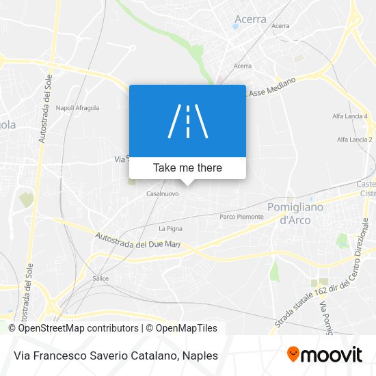 Via Francesco Saverio Catalano map
