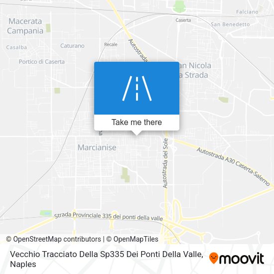 Vecchio Tracciato Della Sp335 Dei Ponti Della Valle map
