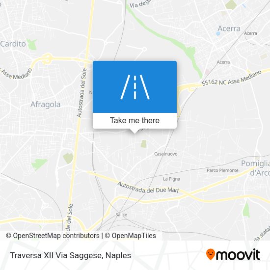 Traversa XII Via Saggese map