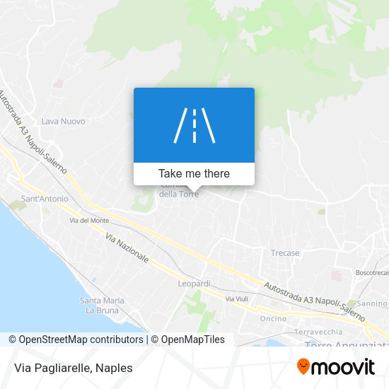 Via Pagliarelle map