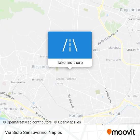 Via Sisto Sanseverino map