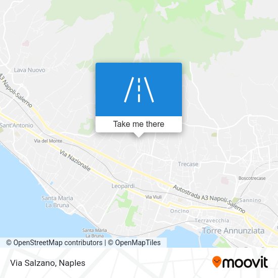 Via Salzano map
