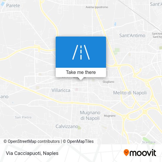 Via Cacciapuoti map