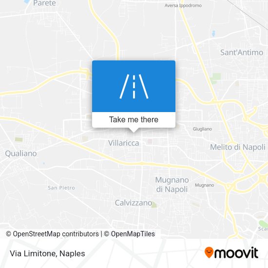 Via Limitone map
