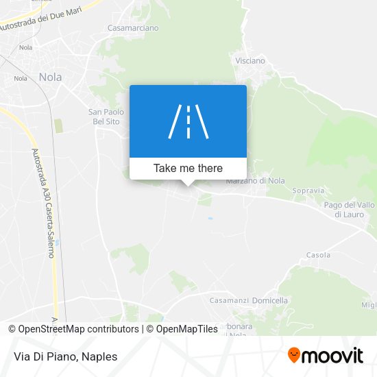 Via Di Piano map