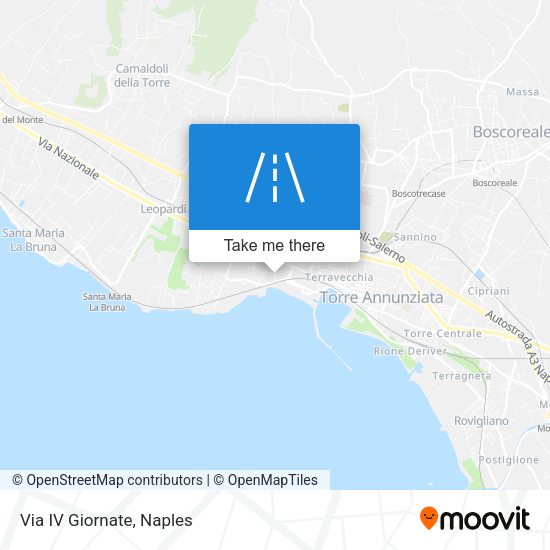 Via IV Giornate map