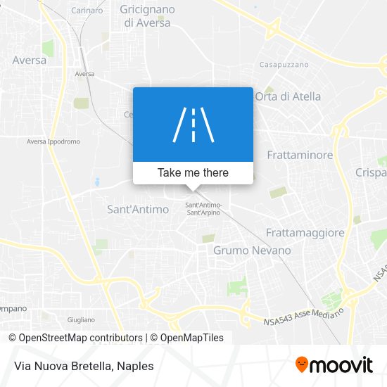 Via Nuova Bretella map