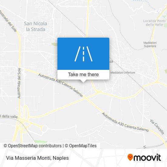 Via Masseria Monti map