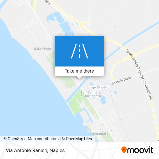 Via Antonio Ranieri map