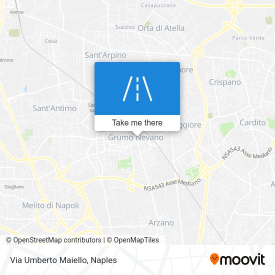 Via Umberto Maiello map