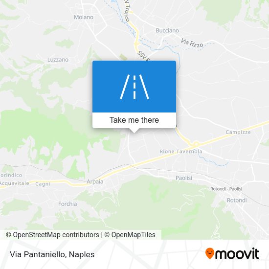 Via Pantaniello map