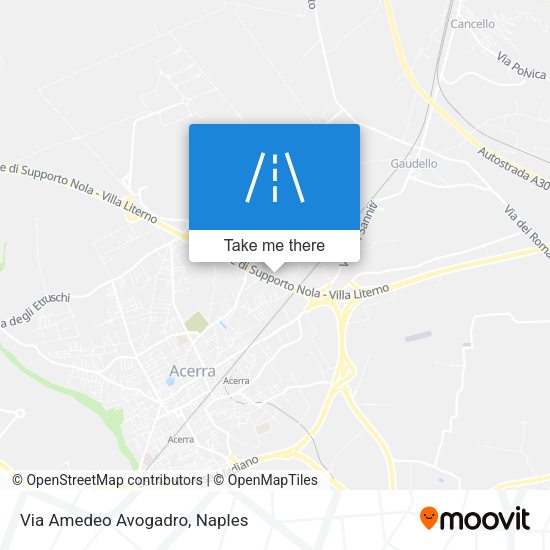 Via Amedeo Avogadro map