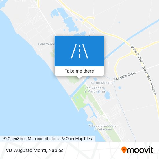 Via Augusto Monti map