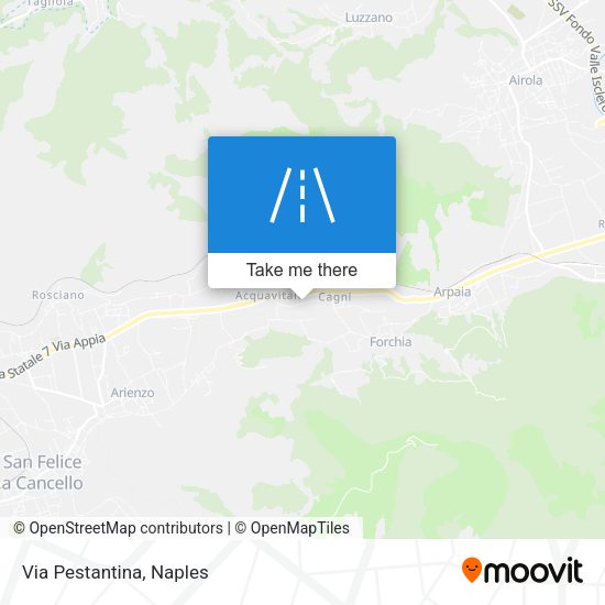 Via Pestantina map