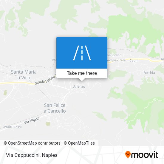 Via Cappuccini map