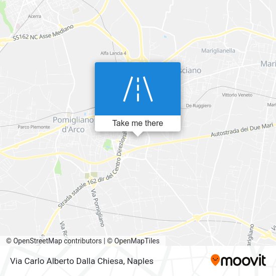 Via Carlo Alberto Dalla Chiesa map