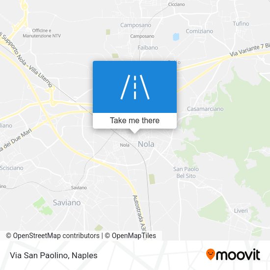 Via San Paolino map