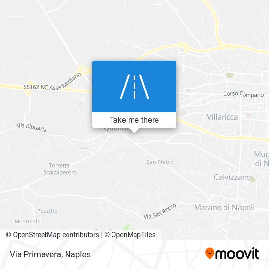 Via Primavera map
