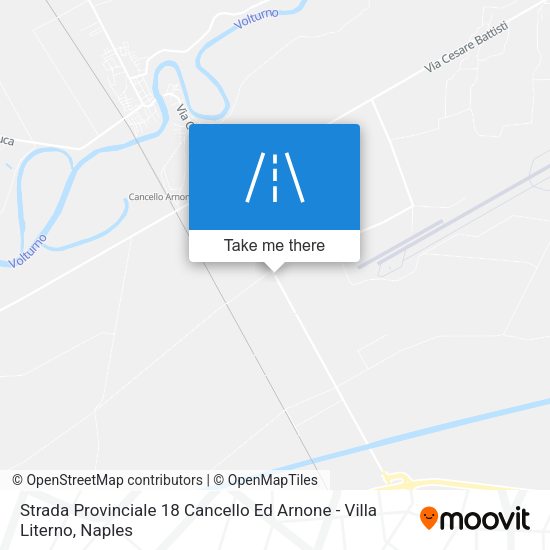 Strada Provinciale 18 Cancello Ed Arnone - Villa Literno map