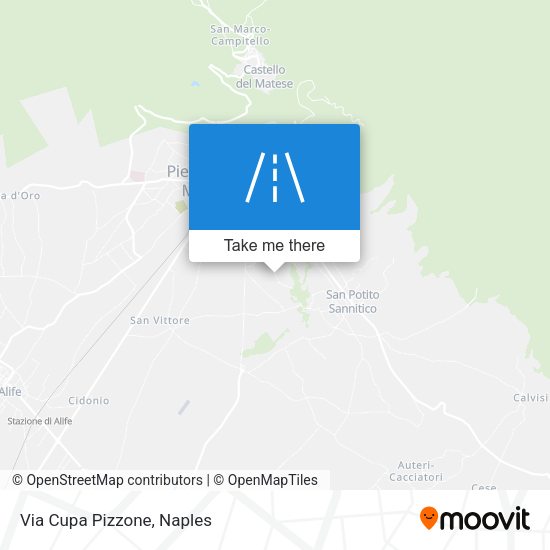 Via Cupa Pizzone map