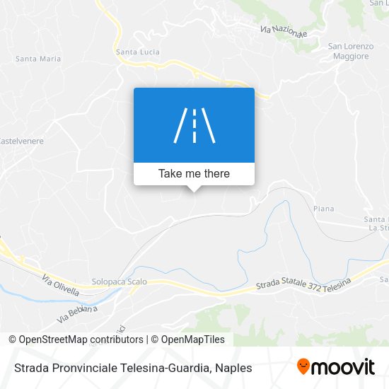 Strada Pronvinciale Telesina-Guardia map