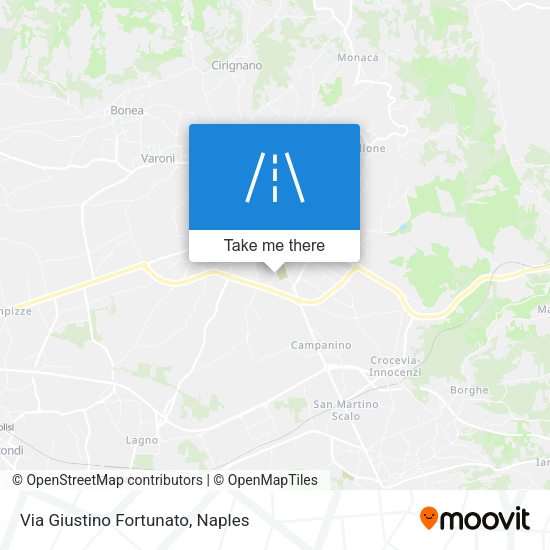 Via Giustino Fortunato map