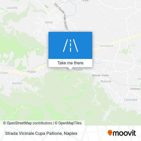 Strada Vicinale Cupa Pallione map