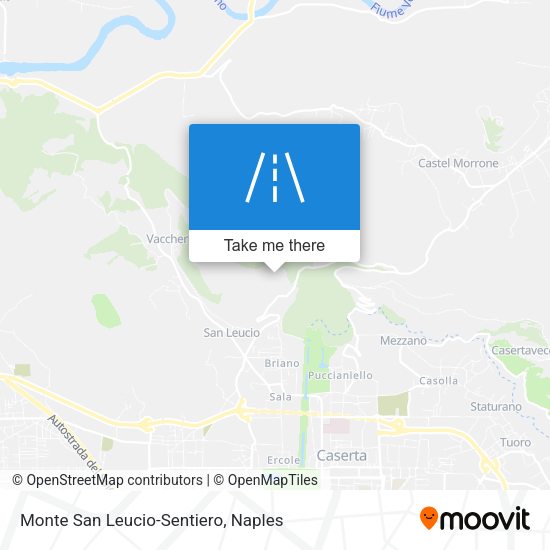 Monte San Leucio-Sentiero map