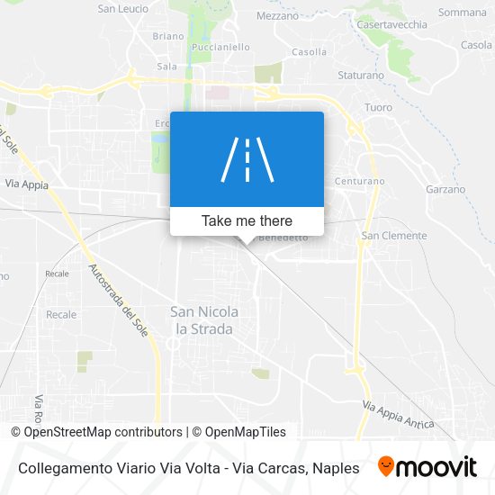 Collegamento Viario Via Volta - Via Carcas map
