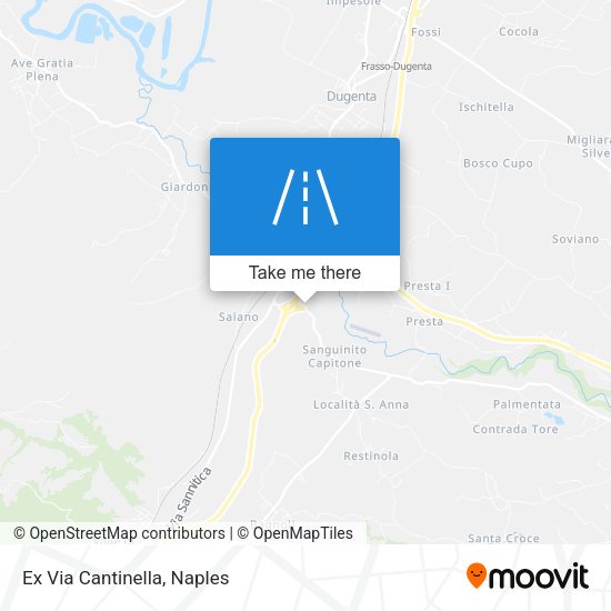 Ex Via Cantinella map