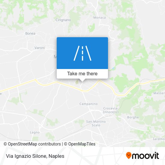 Via Ignazio Silone map