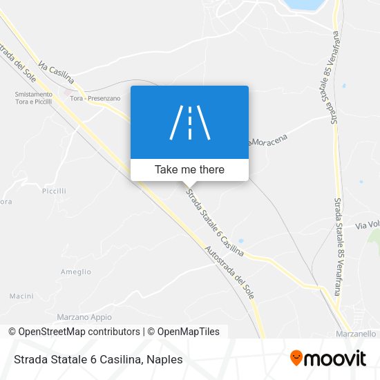 Strada Statale 6 Casilina map