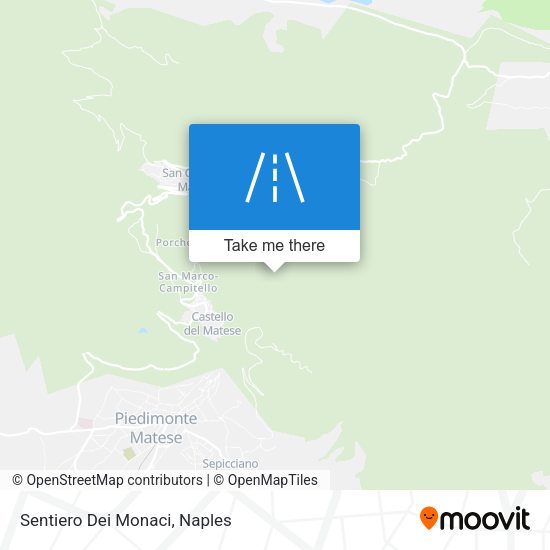 Sentiero Dei Monaci map