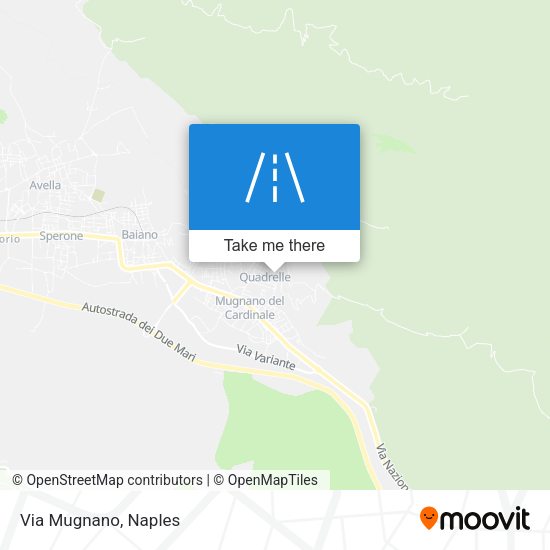 Via Mugnano map