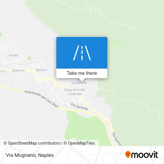 Via Mugnano map
