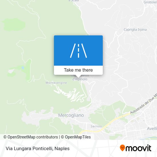 Via Lungara Ponticelli map