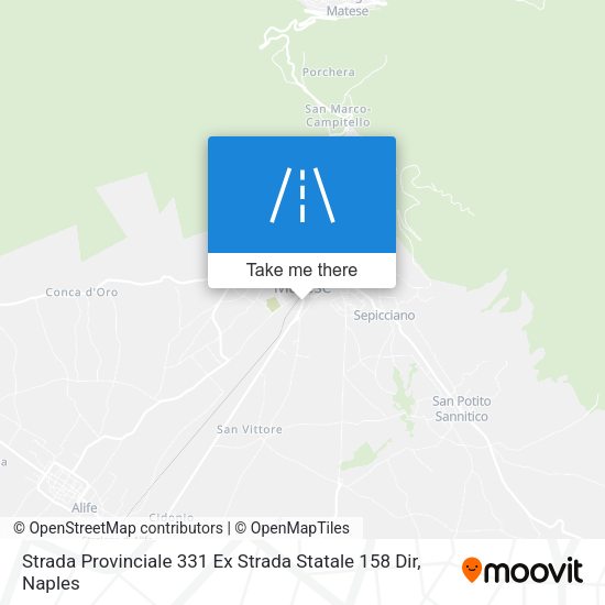 Strada Provinciale 331 Ex Strada Statale 158 Dir map