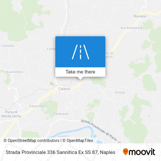 Strada Provinciale 336 Sannitica Ex SS 87 map