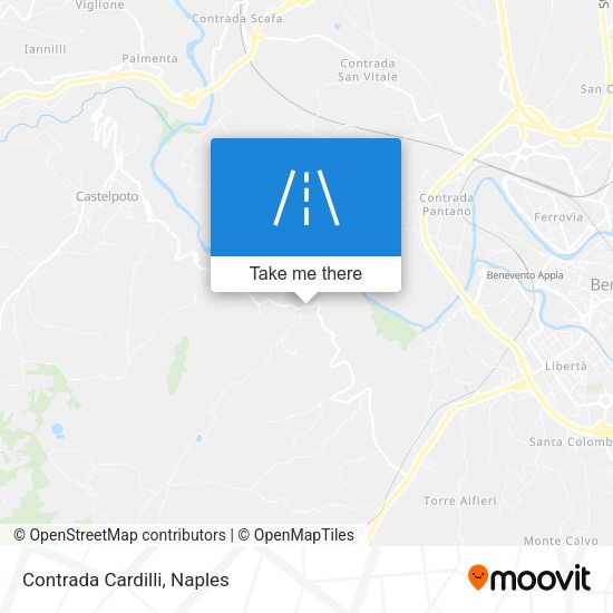 Contrada Cardilli map