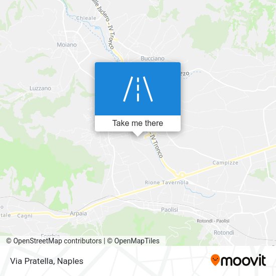 Via Pratella map