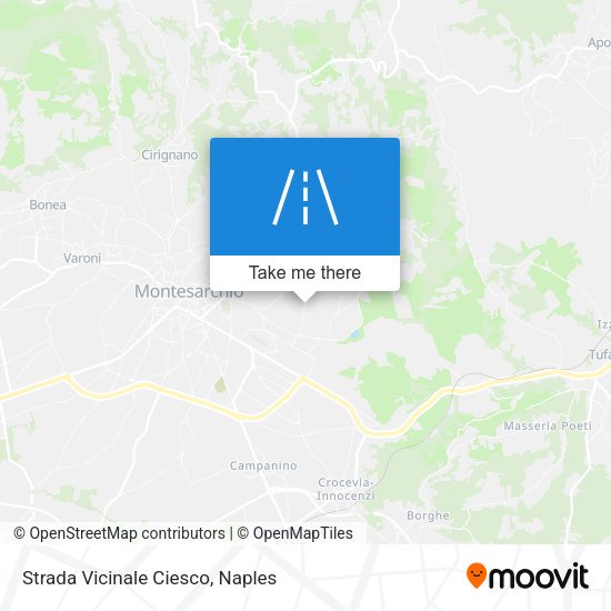 Strada Vicinale Ciesco map