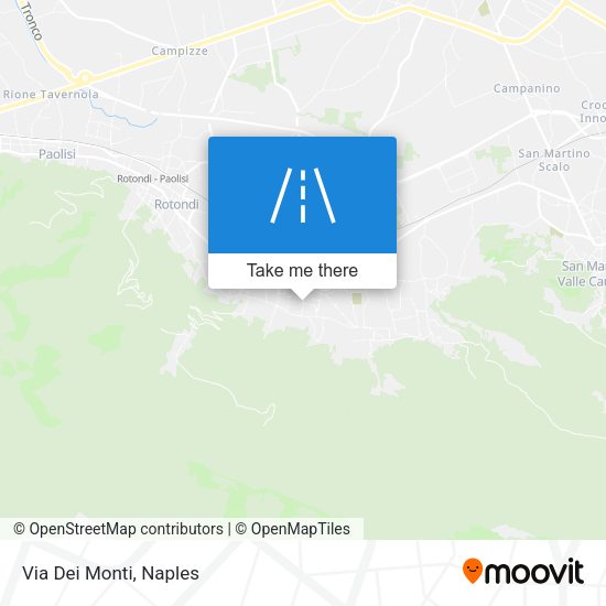 Via Dei Monti map