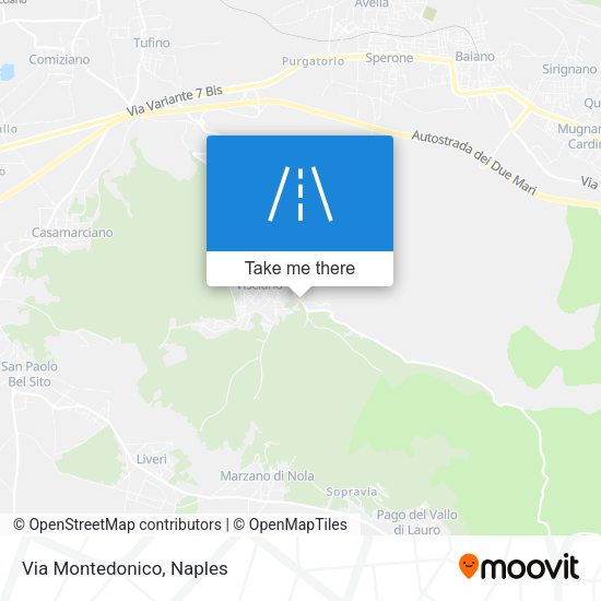 Via Montedonico map