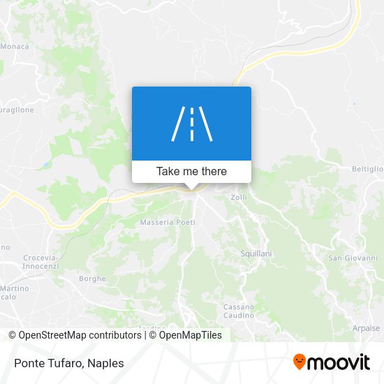 Ponte Tufaro map