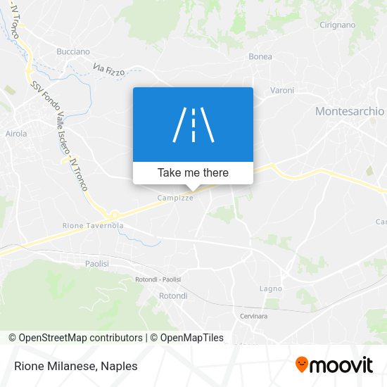 Rione Milanese map