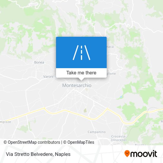 Via Stretto Belvedere map